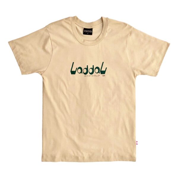 Camiseta Laddal® "Mangá" Areia Duna+Verde Musgo+Bordô